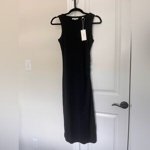 Vince Black Sleeveless Midi Dress - NWT